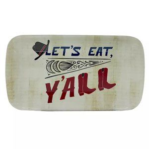 "Let's Eat, Y'All" Melamine Serving Tray